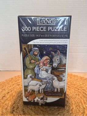 LANG 300-Piece Puzzle - Nativity Scene (Blue, Green, White)